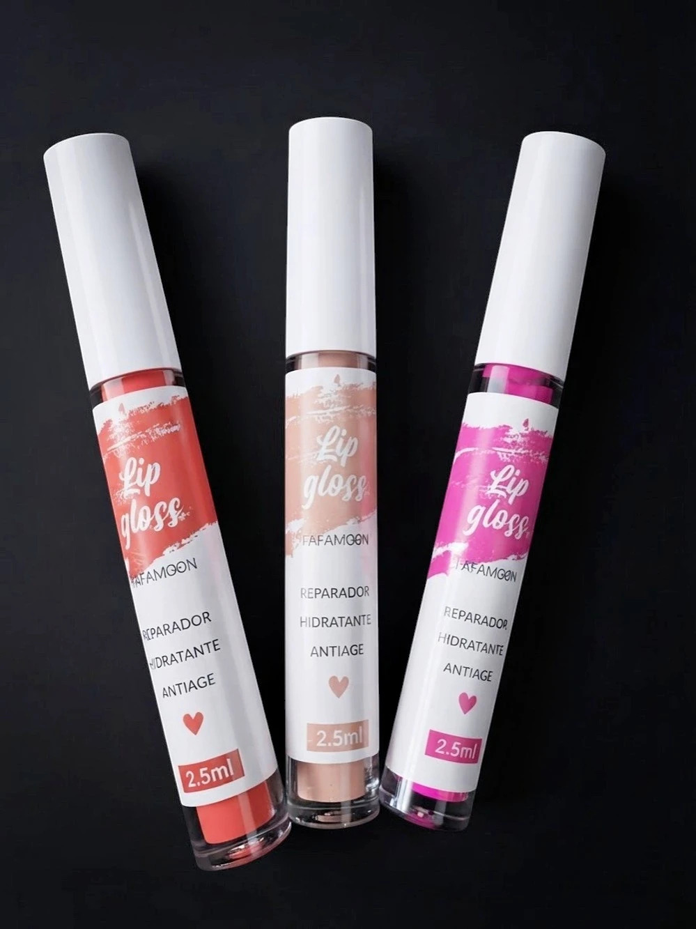 Lip Stick Set in Pink, Red, Nude, with free  eyeliner-NWT